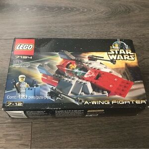 VTG Y2K Lego Star Wars #7134 A-WING Fighter Rebel Pilot New Sealed Retired